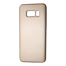 Чехол накладка ORIGINAL CASE для SAMSUNG Galaxy S8 (SM-G950), пластик, цвет золотистый.