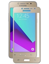 Защитное стекло 4D для SAMSUNG Galaxy J2 Prime SM-G532 золотой кант Monarch.
