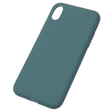 Чехол накладка SOFT TOUCH для APPLE iPhone XR, силикон, матовый, цвет хвойный