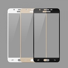 Защитное стекло 3D для SAMSUNG Galaxy J5 Prime (SM-G570) белый кант TIGER.