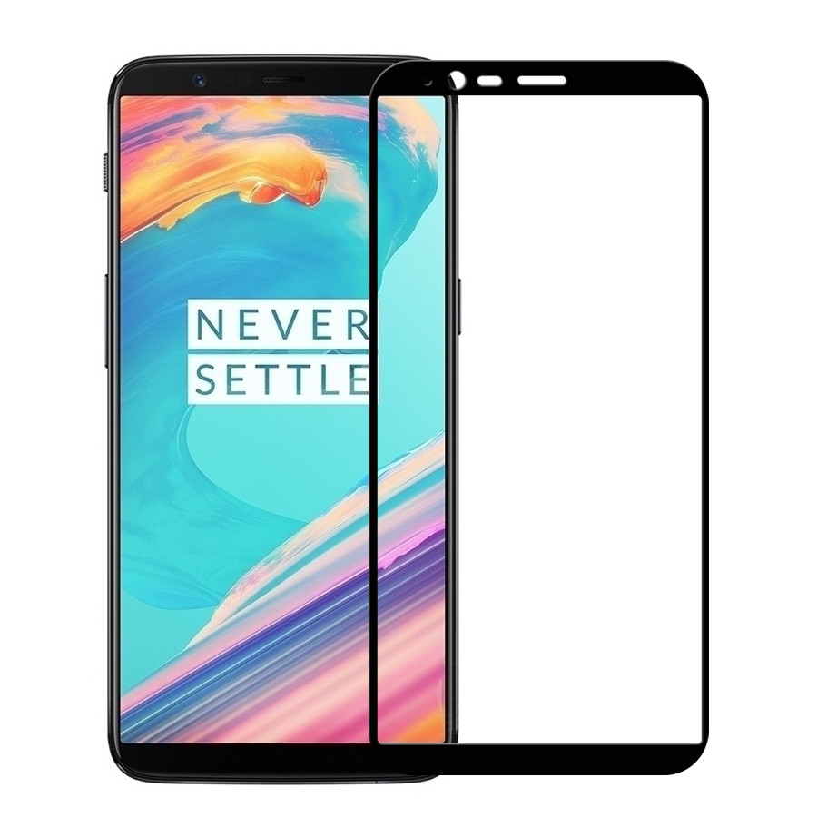 Защитное стекло 2D Full glass для One Plus 5 /тех.пак/ черный.
