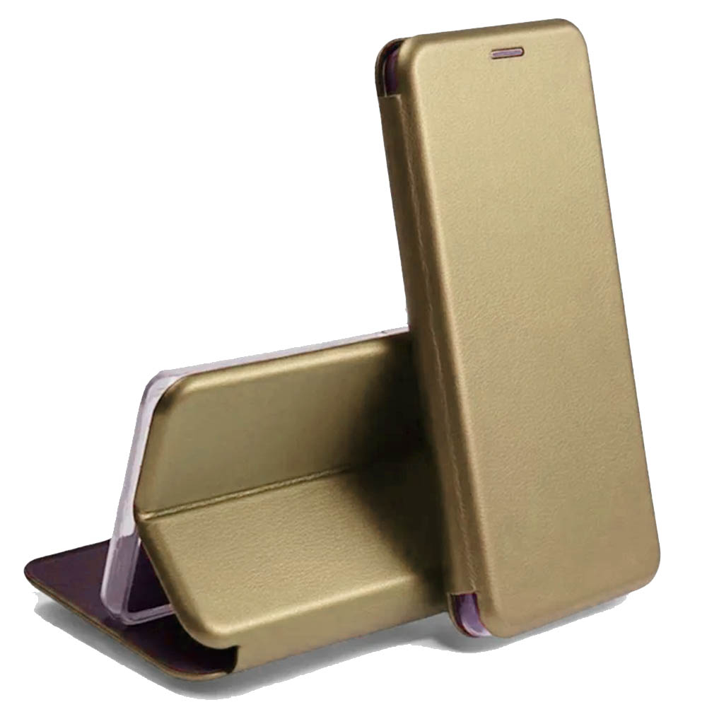 Чехол книжка STYLISH для HONOR X9d, экокожа, визитница, цвет золотистый