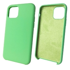 Чехол накладка Silicon Case для APPLE iPhone 11 Pro 2019, силикон, бархат, цвет мятный.