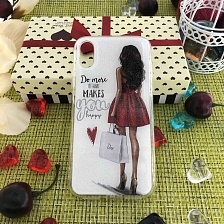 Чехол накладка для APPLE iPhone X, XS, силикон, рисунок Do More of what MAKES