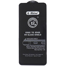 Защитное стекло 6D G-Rhino для TECNO POP 6 Pro, XIAOMI POCO M4 5G, XIAOMI POCO M5, цвет окантовки черный Защитное стекло 6D G-Rhino для TECNO POP 6 Pro, XIAOMI POCO M4 5G, XIAOMI POCO M5, цвет окантовки черный