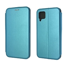 Чехол книжка STYLISH для HUAWEI P40 Lite, Nova 6 SE, Nova 7i, экокожа, визитница, цвет голубой.