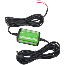 АЗУ (Автомобильное зарядное устройство) адаптер прямого подключения к бортовой сети 12V/24V (5V-1A), с кабелем 3 метра, штекер 3.5x1.35, цвет черный