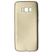 Чехол накладка J-Case THIN для SAMSUNG Galaxy S8 Plus (SM-G955), силикон, цвет золотистый