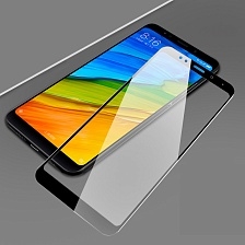 Защитное стекло "5D" GLASS FULL GLUE для XIAOMI RedMi 5, цвет канта черный.