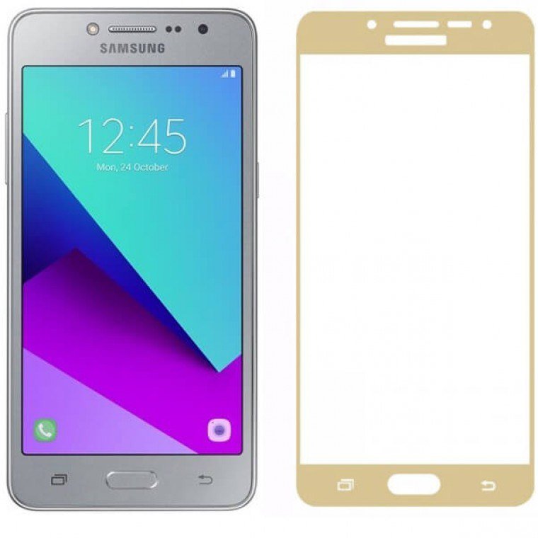 Защитное стекло "5D" GLASS FULL GLUE для SAMSUNG Galaxy J2 Prime (SM-G532), цвет канта золото. Защитное стекло "5D" GLASS FULL GLUE для SAMSUNG Galaxy J2 Prime (SM-G532), цвет канта золото.