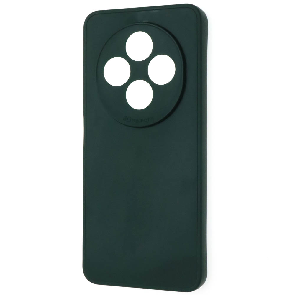 Чехол накладка для XIAOMI Redmi 14C, POCO C75, защита камеры, силикон, цвет темно зеленый