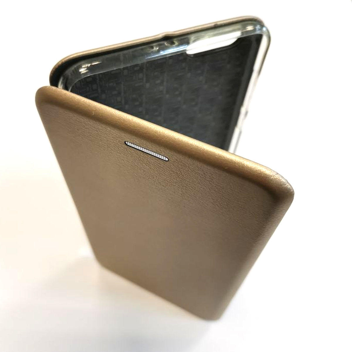 Чехол книжка для XIAOMI Mi 6 Plus, экокожа, визитница, цвет золотистый