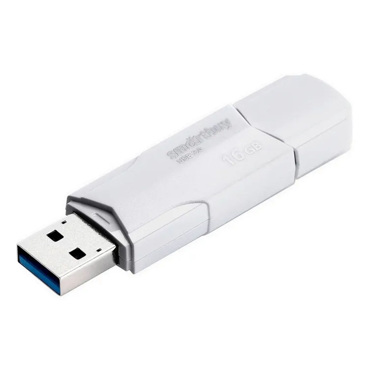 Флешка USB 3.0 16GB SMARTBUY CLUE, цвет белый
