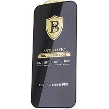 Защитное антистатическое стекло ESD Bacas для Honor 600, Honor 600 Pro, цвет окантовки черный