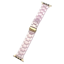 Ремешок для APPLE Watch 42 - 44 мм, имитация керамики, цвет розовый.