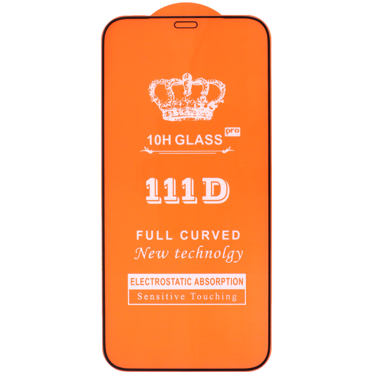 Защитное стекло 111D для APPLE iPhone 12, iPhone 12 Pro (6.1"), цвет окантовки черный