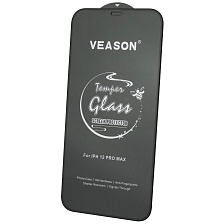 Защитное стекло VEASON Tempered Glass для APPLE iPhone 12 Pro Max (6.7"), цвет окантовки черный