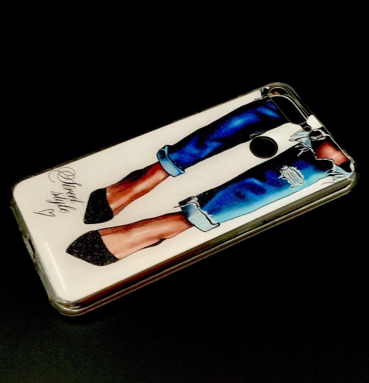 Чехол накладка для HUAWEI HONOR 7A PRO, HONOR 7C, Y6 2018, Y6 PRIME, силикон, рисунок Street style.