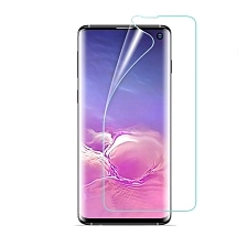 Защитная противоударная пленка Full Cover для SAMSUNG Galaxy S10 2019 (SM-G973), с ультразвуковым отпечатком, прозрачная Gl.