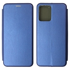 Чехол книжка STYLISH для Realme C35, экокожа, визитница, цвет синий Чехол книжка STYLISH для Realme C35, экокожа, визитница, цвет синий