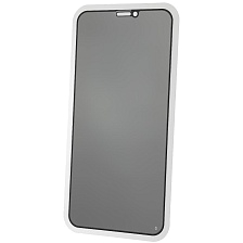 Защитное стекло Антишпион для APPLE iPhone X, iPhone XS, iPhone 11 Pro, цвет окантовки черный