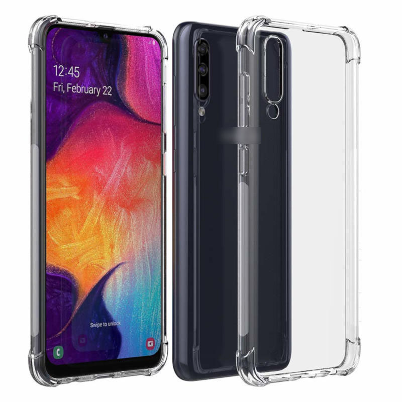 Чехол накладка King Kong Case для SAMSUNG Galaxy A70 (SM-A705), силикон, противоударный, цвет прозрачный