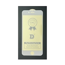 Защитное стекло D2+ PREMIUM для APPLE iPhone 6, iPhone 6G, iPhone 6S, цвет окантовки белый.
