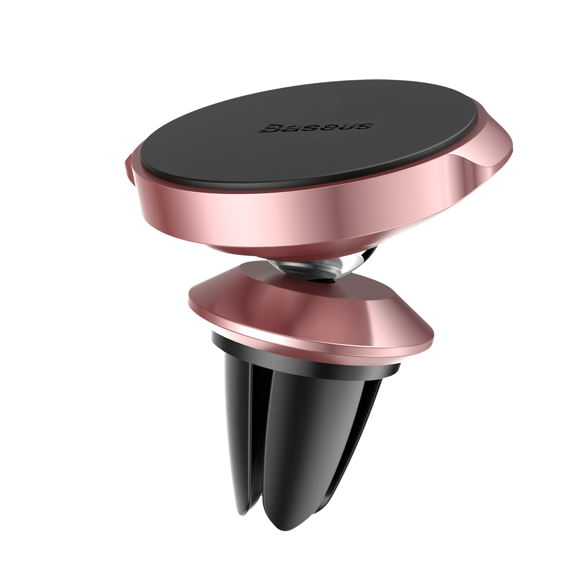 Автодержатель магнитный BASEUS SUER-A0R Small Ears Series (Air outlet type) цвет розовое золото.