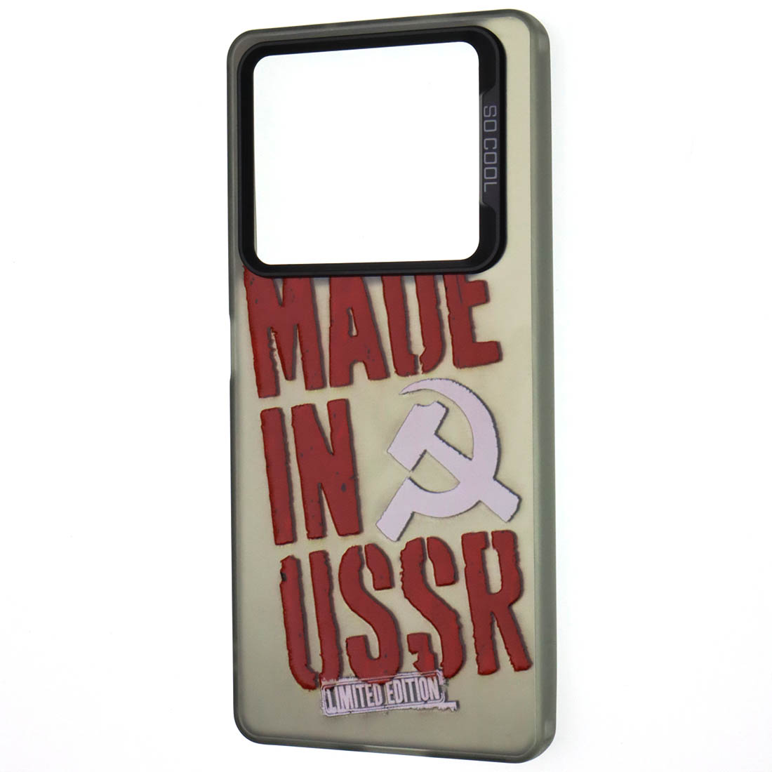 Чехол накладка для INFINIX NOTE 40 4G, защита камеры, силикон, рисунок MADE IN USSR