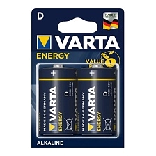 Батарейка VARTA ENERGY LR20 D BL2 Alkaline 1.5V