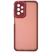 Чехол накладка KING для SAMSUNG Galaxy A23, силикон, пластик, защита камеры, цвет окантовки бордовый Чехол накладка KING для SAMSUNG Galaxy A23, силикон, пластик, защита камеры, цвет окантовки бордовый