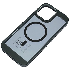 Чехол накладка с поддержкой MagSafe для APPLE iPhone 16 Pro Max (6.9"), силикон, пластик, цвет окантовки черный Чехол накладка с поддержкой MagSafe для APPLE iPhone 16 Pro Max (6.9"), силикон, пластик, цвет окантовки черный