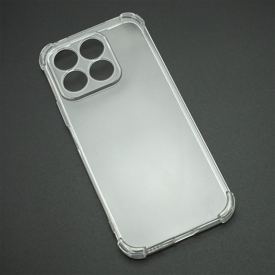 Чехол накладка для Honor X8b, Honor X8c, защита камеры, усиленные края, силикон, цвет прозрачный