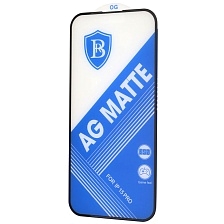 Защитное стекло AG Matte Finish для APPLE iPhone 15 Pro, матовое, цвет окантовки черный Защитное стекло AG Matte Finish для APPLE iPhone 15 Pro, матовое, цвет окантовки черный