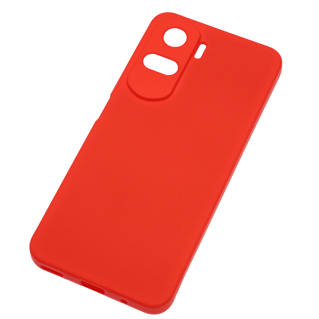 Чехол накладка Silicon Cover для Honor 90 Lite, защита камеры, силикон, бархат, цвет красный