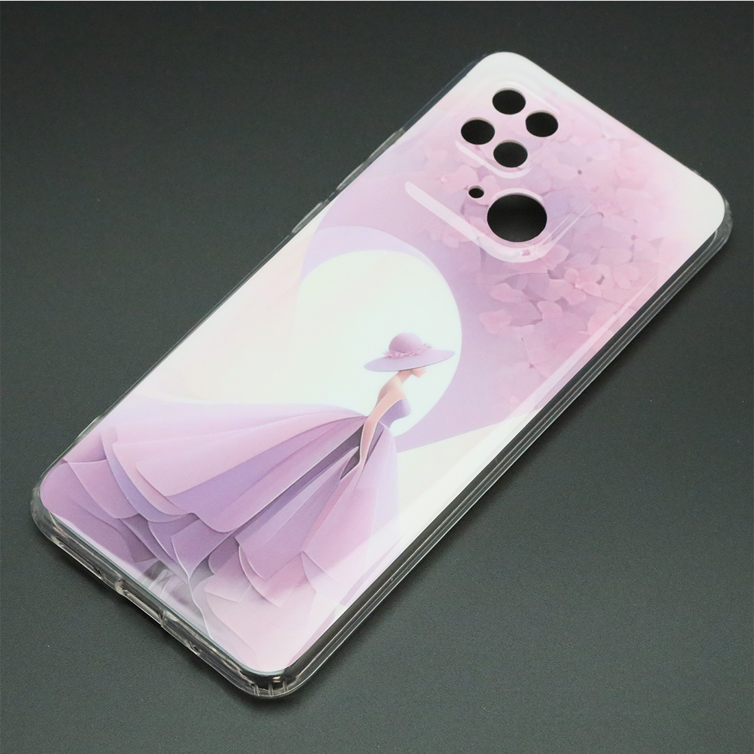 Чехол накладка для XIAOMI Redmi 10C, POCO C40, силикон, глянцевый, рисунок Девушка в платье Чехол накладка для XIAOMI Redmi 10C, POCO C40, силикон, глянцевый, рисунок Девушка в платье