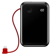 Внешний портативный аккумулятор, Power Bank BASEUS Mini S Digital Display, 10000 mAh, цвет черный (распродажа -50%)