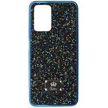 Чехол накладка Queen для XIAOMI Redmi 10 (2021), Redmi 10 (2022), силикон, стразы, цвет синий Чехол накладка Queen для XIAOMI Redmi 10 (2021), Redmi 10 (2022), силикон, стразы, цвет синий