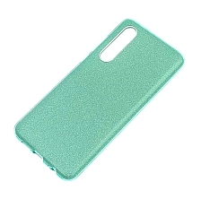 Чехол накладка Shine для HUAWEI P30 (ELE-L29, ELE-L09), силикон, блестки, цвет зеленый