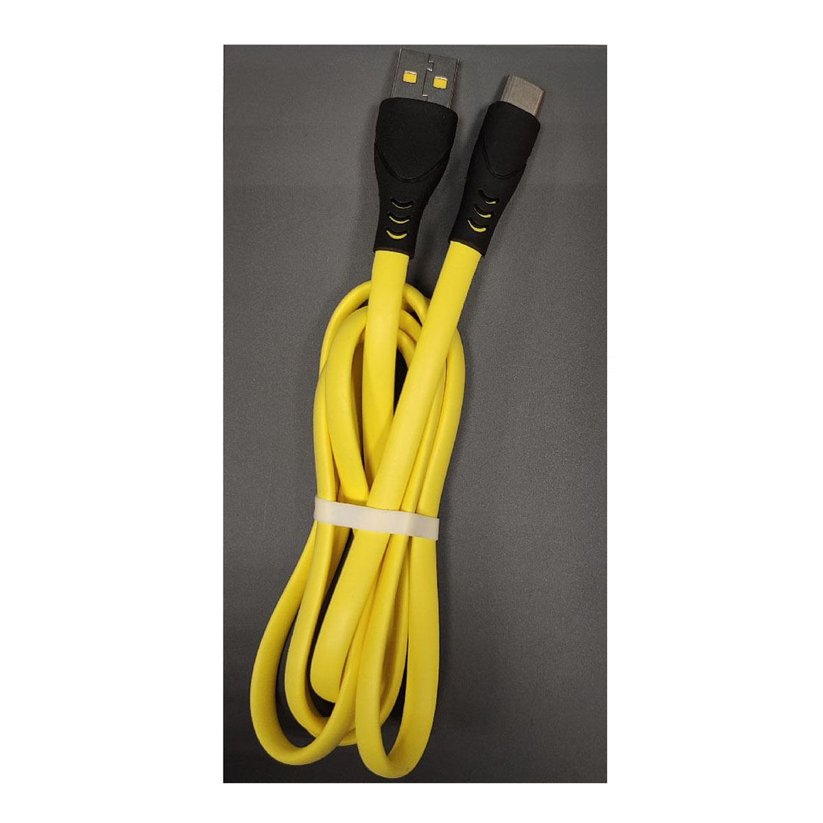 Кабель G08 USB Type C, длина 1 метр, цвет черно желтый