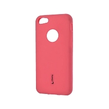 Чехол накладка Cherry для APPLE iPhone 5С, силикон, цвет розовый.