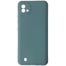 Чехол накладка SOFT TOUCH для Realme C20, силикон, матовый, цвет хвойный