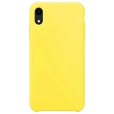 Чехол накладка GPS для APPLE iPhone XR, силикон, матовый, цвет желтый
