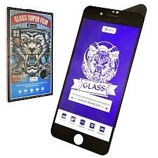 Защитное стекло YESKY MATTE ANTI BLUE для APPLE iPhone 7 Plus, iPhone 8 Plus, матовое с фильтром синего цвета, цвет черный.