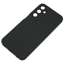 Чехол накладка NANO для SAMSUNG Galaxy A55 5G, защита камеры, силикон, бархат, цвет черный