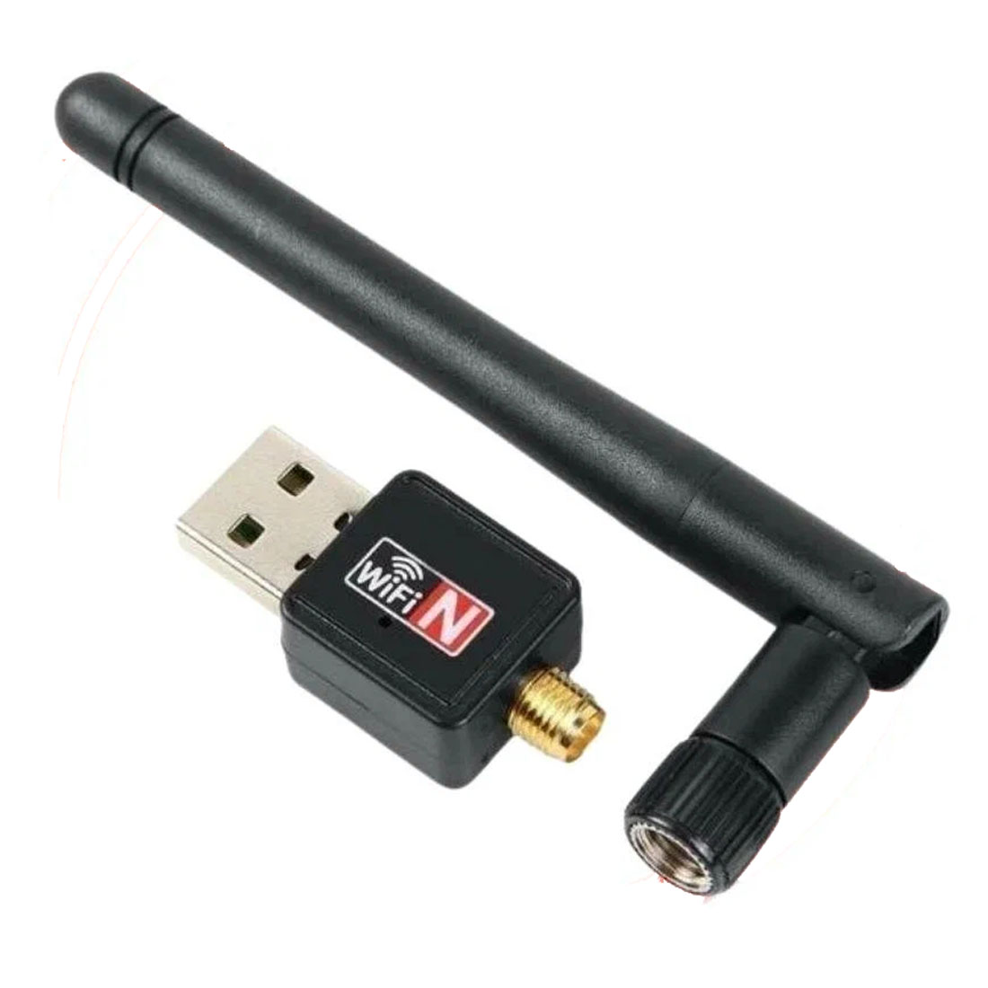 Wi-Fi адаптер USB 2.0 WIRELESS 802.IIN, скорость до 1200 Мб/с, 2.4 ГГц, цвет черный