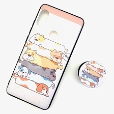 Чехол накладка для XIAOMI REDMI NOTE 5, NOTE 5 PRO, силикон, попсокет, рисунок собаки. Чехол накладка для XIAOMI REDMI NOTE 5, NOTE 5 PRO, силикон, попсокет, рисунок собаки.
