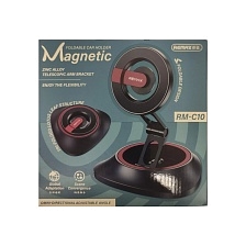 Автомобильный магнитный держатель REMAX RM-C10 с креплением под MagSafe для смартфона, на приборную панель, цвет черно бордовый