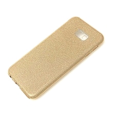 Чехол накладка Shine для SAMSUNG Galaxy J4 Plus 2018 (SM-J415), силикон, блестки, цвет золотистый.