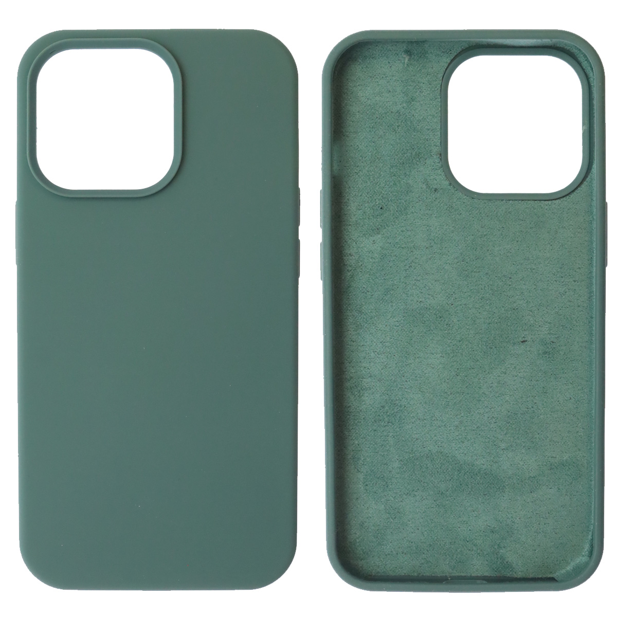 Чехол накладка Silicon Case для APPLE iPhone 13 Pro (6.1), силикон, бархат, цвет мурена